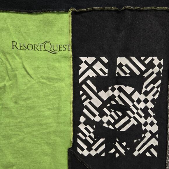 Styles Ever After Artsy Handmade‎ Patchwork Shirt Mini Dress Medium Y2K Concert - Picture 10 of 13